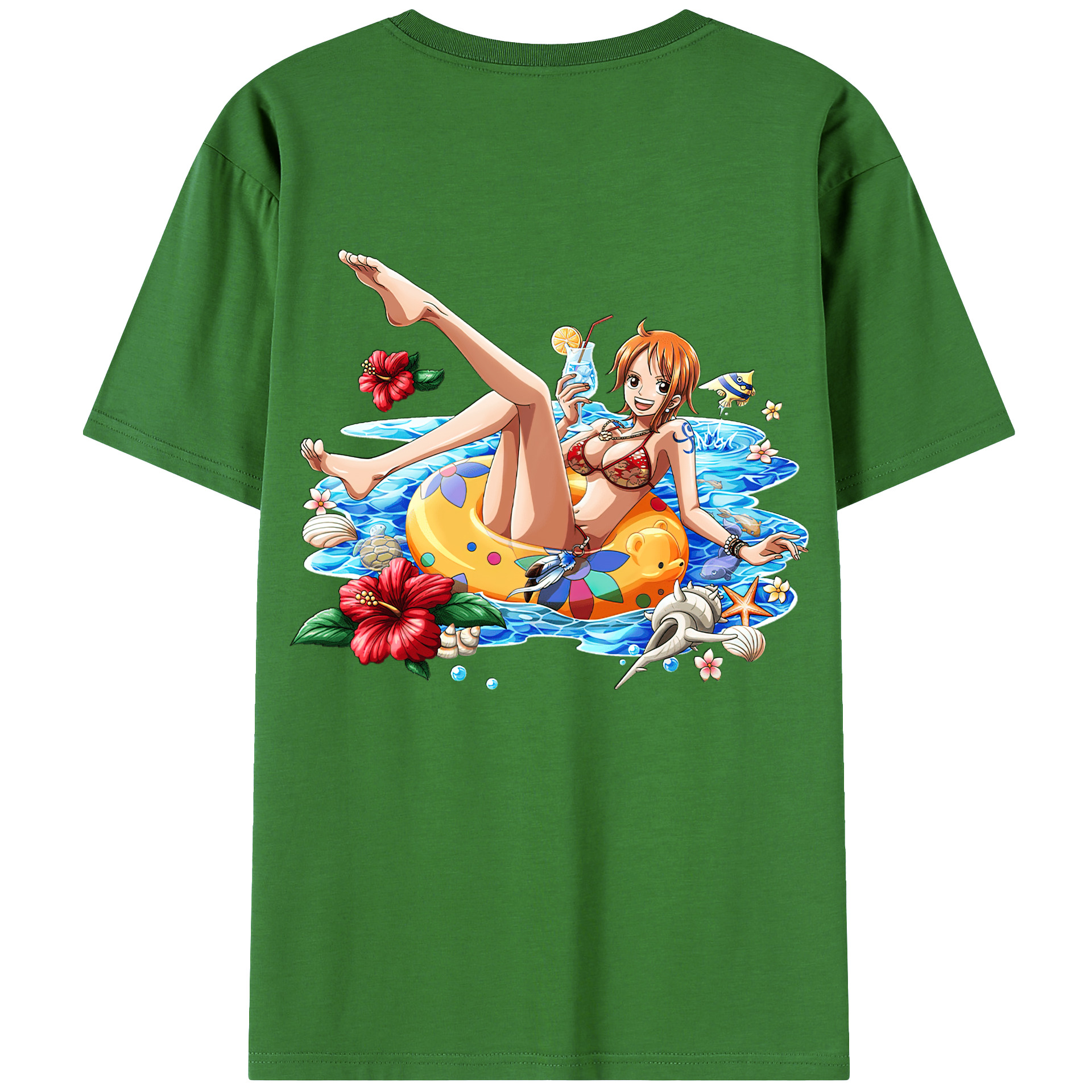 （画像用） ワンピース ナミ ONE PIECE Nami レディース半袖Tシャツ(バックプリント)